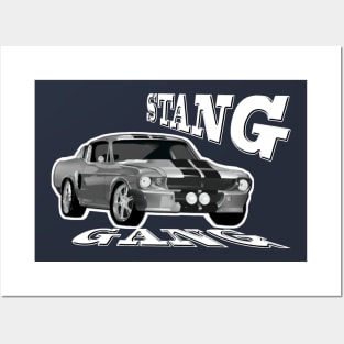 Stang Gang Mustang Car Posters and Art